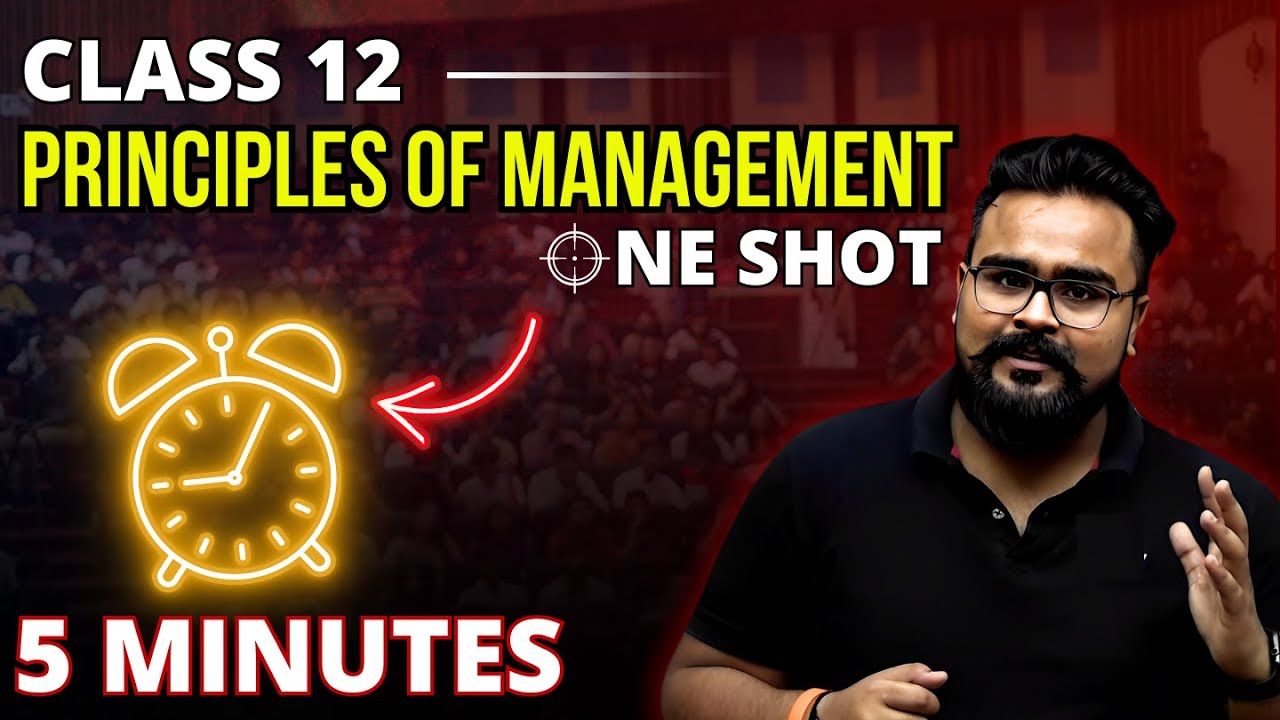 PRINCIPLES OF MANAGEMENT class 12 Business studies ONE SHOT | chapter 2 | Gaurav Jain