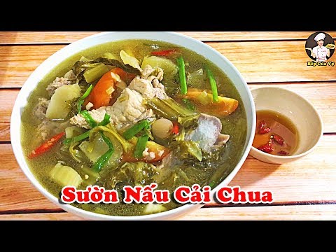 Canh rau cải chua