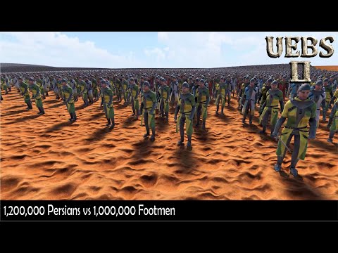 Massive battle Persians vs Footmen, who will win? | Ultimate Epic Battle Simulator 2 | UEBS2