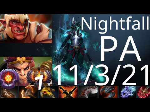 Nightfall Phantom Assassin vs Yatoro TW, Crystallis MK, Magnus - hex, stun, silence - dota2