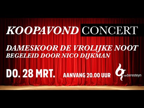 Koopavondconcert met Vrouwenkoor De Vrolijke Noot