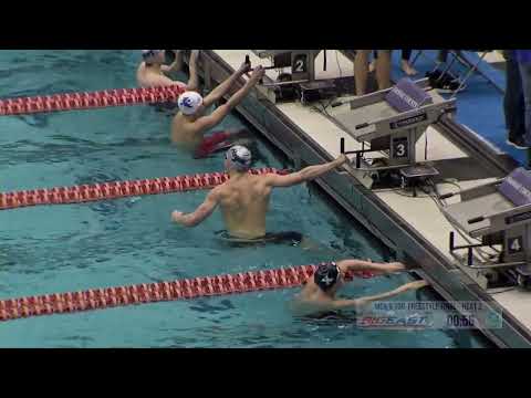2022 BIG EAST Championships - Michael Baldini wins 100-Yard Free