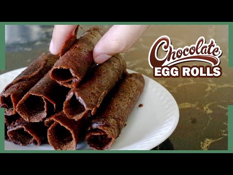 Easy Home-made Chocolate Egg Rolls Recipe