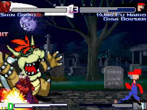 SS Shin Gouki MUGEN #4 - Kung Fu(or Fail) Mario and Giga Bowser must die