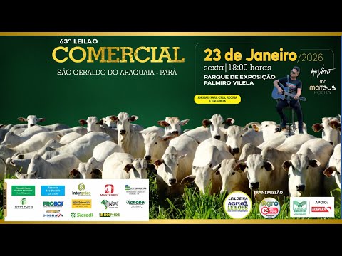 63º LEILÃO COMERCIAL - SÃO GERALDO DO ARAGUAIA / PA