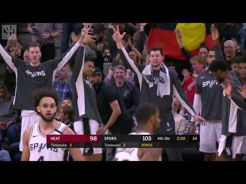 Final Minutes, Miami Heat vs San Antonio Spurs | 01/19/20 | Smart Highlights