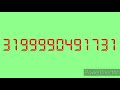 Colorful Numbers 3 Trillion To 4 Trillion