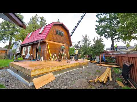 Renovation adds 1000 sf in 11hrs - Building with BASF HP+ Panelized Wall Systems in BC - Part 1