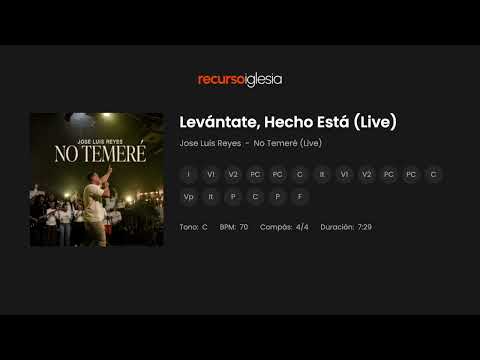 Levántate, Hecho Está (Live) - Jose Luis Reyes | Multitrack Original