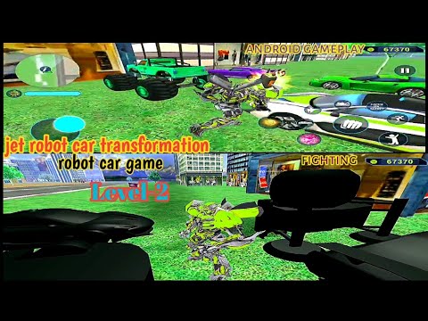 Jet Robot Car Transformation:- android gameplay_ 🤖Level - 2