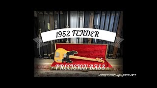 Video thumbnail for IS THIS THE BEST BASS OF ALL TIME? - 1952 FENDER PRECISION BASS - Andy's Vintage Guitars by ANDY'S VINTAGE GUITARS
