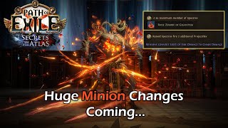Massive Changes To Minion Builds Coming in Secrets of The Atlas | Path of Exile 3.26