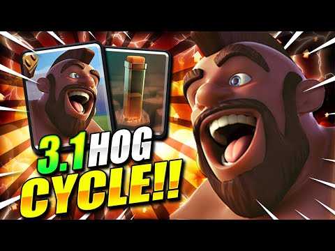 EARTHQUAKE IS STILL THE #1 BEST SPELL!! NEW 3.1 HOG CYCLE DECK!! Clash Royale Hog Deck 2021