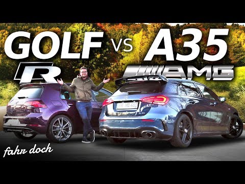 A35 AMG vs GOLF R | Which is the BEST DAILY HOT HATCH? | Review and driving report | Drive it