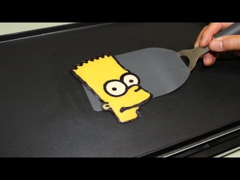 Pancake Art - Bart Simpson (The Simpsons) by Tiger Tomato Video