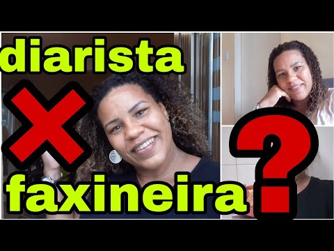 Qual a diferença entre uma diarista e uma faxineira??