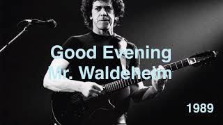 ルー・リード/グッド・イヴニング・ミスター・ワルトハイム/Lou Reed/Good Evening Mr. Waldeheim/1989/HQ