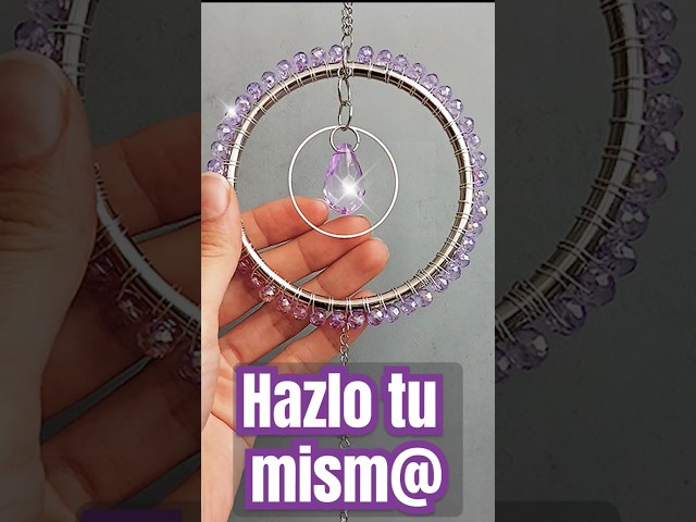 Vídeo relacionado con Atrapasueños de Cristal Colgante Estilo Campanilla de Viento para jardín, diseño de Arco Iris, Hecho a Mano, Chapado en Oro