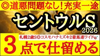 【セントウルステークス2026】最終予想！！◎は馬場不問で充実期を迎えているあの馬の勝ち負け期待！