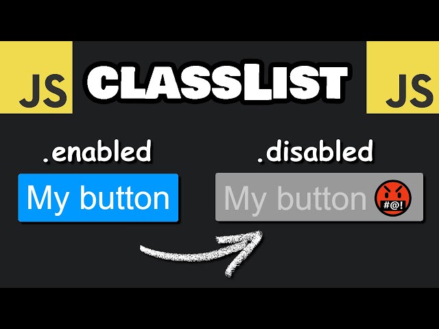 Understanding the JavaScript classList Property: A Comprehensive Guide ...