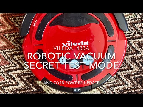 VILEDA M488a  Robotic Vacuum Secret Test Mode And ZORB Powder Update