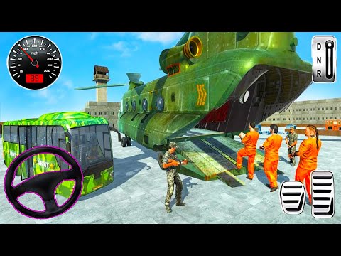 US Army Transport Simulator 3D - US Army Prisoner Transport Plane - Android Gameplay