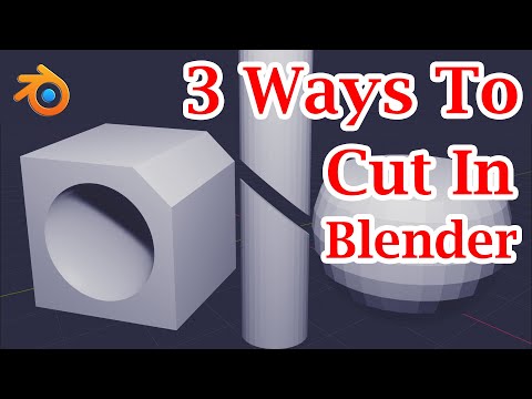 3 Different Ways To Cut Any Object | Cut & Fill Surface | Simple Methods For Blender (All Versions)