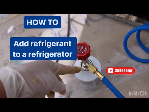 How to add refrigerant to a refrigerator