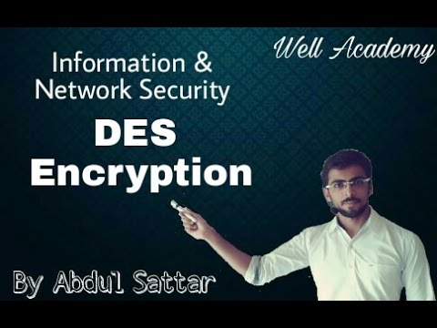 Information & Network Security Lecture -- DES simple Explanation (Eng-Hindi)