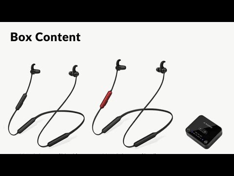 Avantree HT41866 Wireless Earbuds for TV Listening (Set of 2) with Bluetooth Transmitter - Black