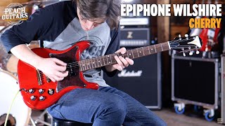 Video thumbnail for No Talking...Just Tones | Epiphone Wilshire P-90s Cherry by Peach Guitars