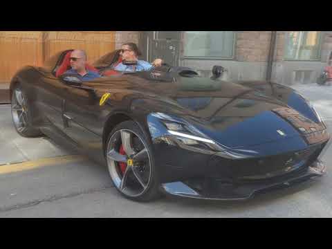 Ferrari SP2 Monza in Stockholm, Sweden with Zlatan Ibrahimović (stabilized, barely) [4k]