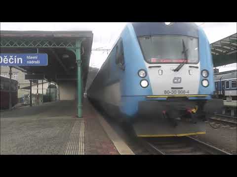 362 087 und 162 019 im Bahnhof Decin hl. n.