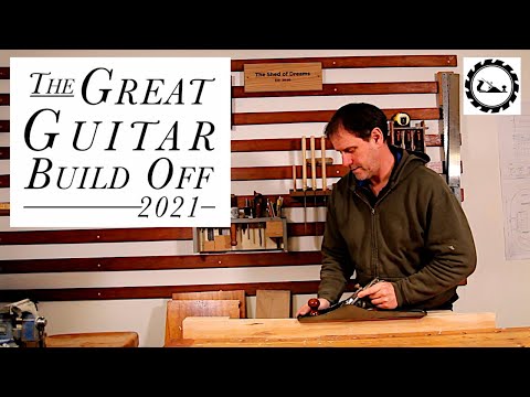 Great Guitar Build Off 2021 Episode 1: Prepping material.