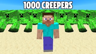 1000 Mutant Creepers vs Player
