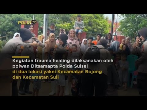 POLDA SULSEL TINJAU LOKASI BANJIR, SALURKAN BANTUAN &amp; TRAUMA HEALING