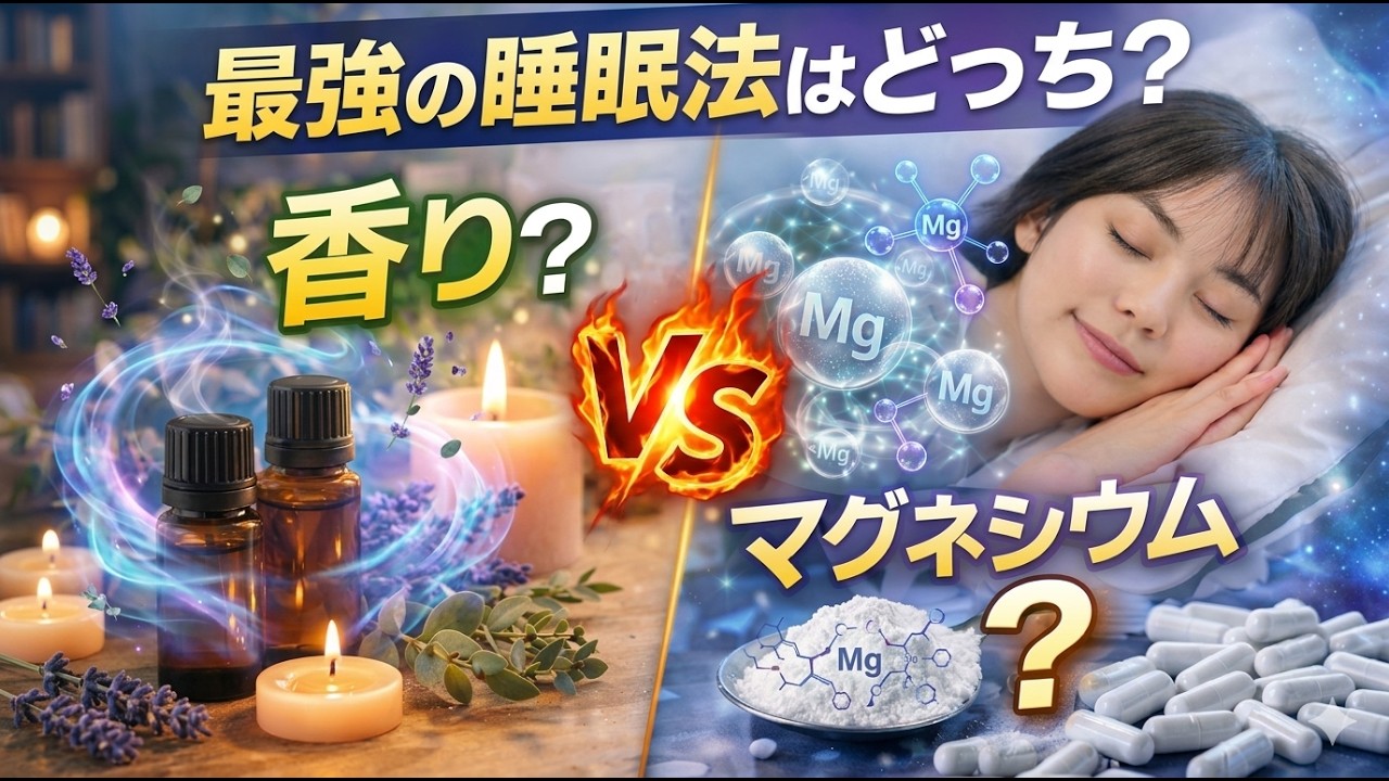 【最強の睡眠法はどっち？】香り vs マグネシウム！ 神経科学から解説