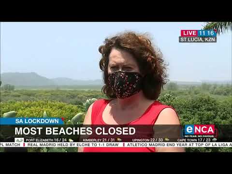 SA Lockdown Most beaches closed