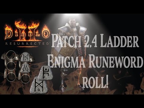 Enigma roll! D2R Patch 2.4 Ladder season - Rolling Enigma Runeword FoHdin Paladin - Lanfear's D2R
