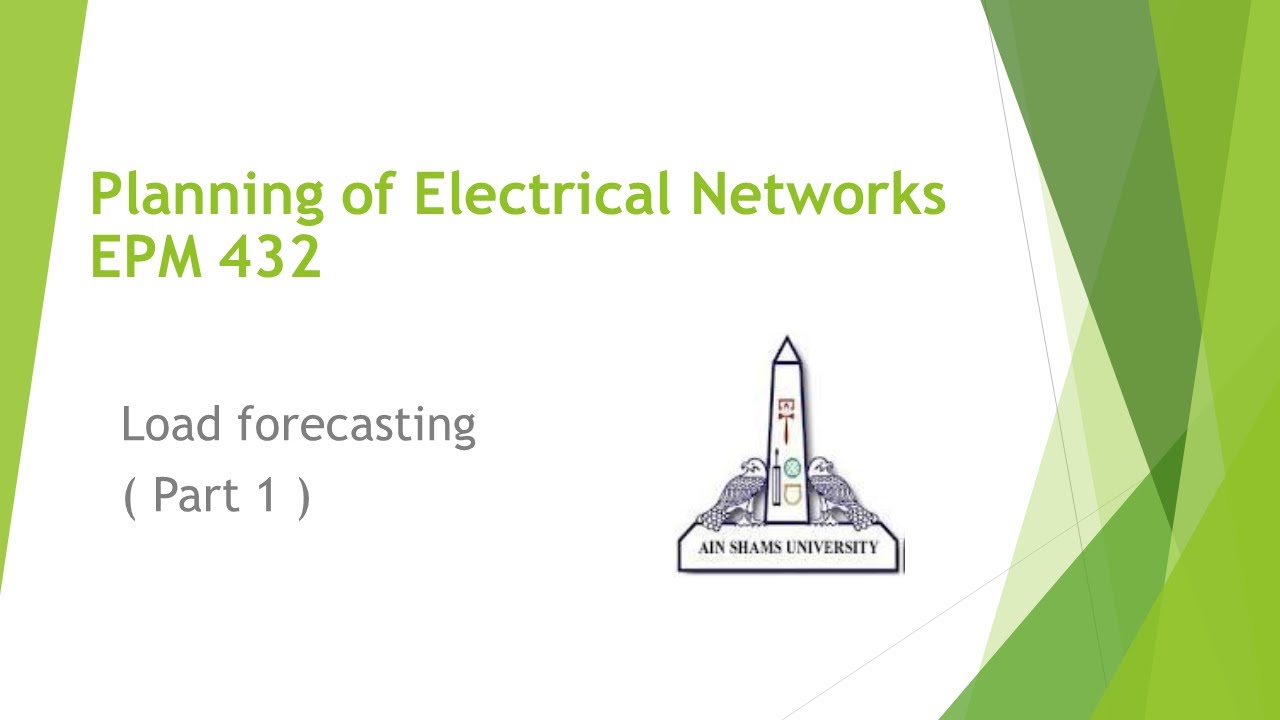 Planning: Load forecasting section 1