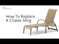 How To Replace A Chaise Lounge Sling