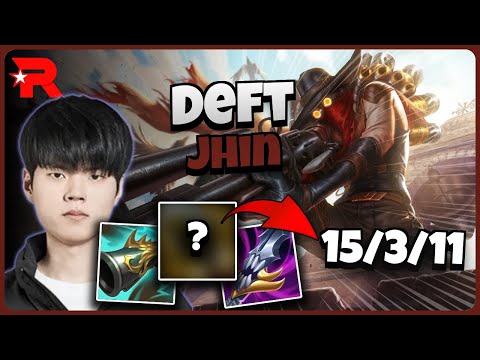 KT Deft Jhin vs Ashe | 14.10