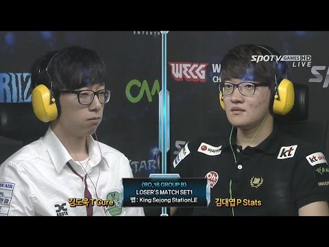 [2014.09.29] WECG SC2 Korea National Final RO.16 Group B Loser's Match Cure vs Stats -EsportsTV