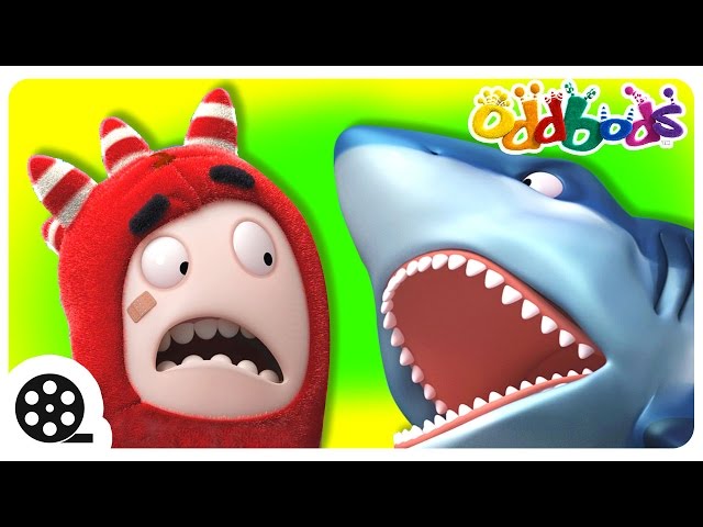 Oddbods Vs The Shark | Funny Cartoons For Kids