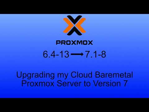 Upgrading Proxmox VE 6.4 to 7.1 on my Bare Metal Server