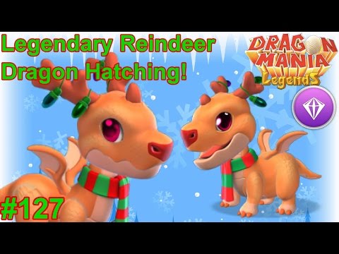 Legendary REINDEER Dragon Hatching + Christmas Event Progress! - Dragon Mania Legends #127