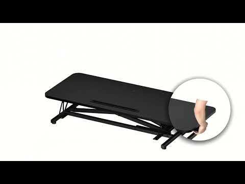 Ergomaker KR 모션 데스크 DC02-36 에어 리프트 높이조절 테이블 키보드 받침이 있음