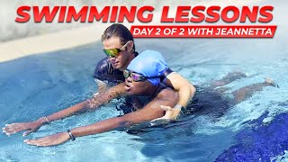 How to Swim with Jonny Rocket | Jeanette Learns to Swim in 2 Days! | Adult Beginner Lessons