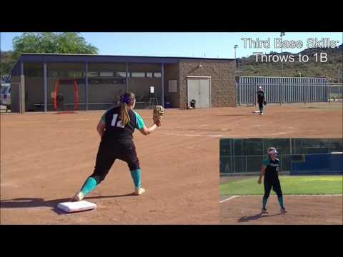 Bailee Cordova Softball Skills Video - 2020 Third Base OF
