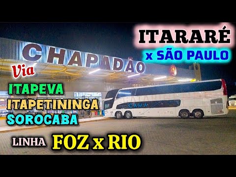 VIAÇÃO CATARINENSE # Itararé x São Paulo # Linha Foz do Iguaçu x Rio de Janeiro #viagem 